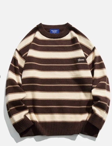 Aelfric Eden Vintage Stripes Sweater-black size medium - Lot 147