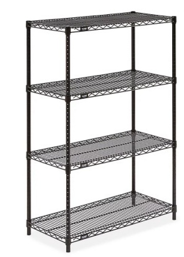 Black Wire Shelving Unit - 36 x 18 x 54" - Lot 162
