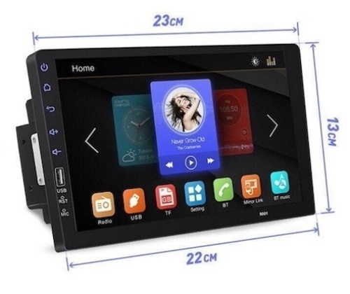 Double Din MP5 Player 9"Touch Screen Car Stereo Upgrade Version Genuine FM Radio - Lot 163