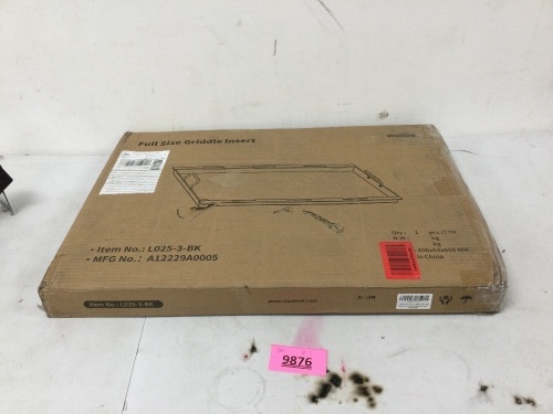 Stanbroil Flat Top Griddle Insert - Lot 9876