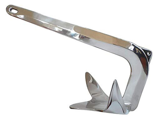 Stainless Steel 316 Bruce Claw Force Anchor 16.5lbs (7.5kg) Marine Grade Polished - Lot 10154