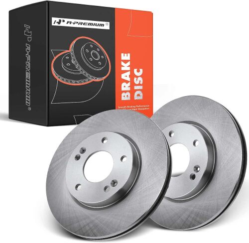 A-Premium 11.02 inch (280mm) Front Vented Disc Brake Rotors (2-PC Set) - Lot 10158