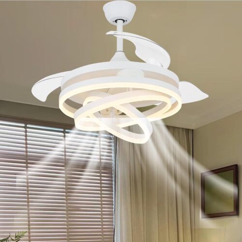 Bella Depot Retractable Ceiling Fan with Lights - Lot 10171