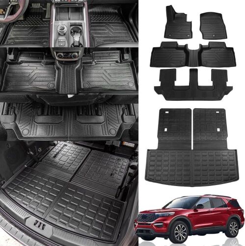  Floor Mats for 2020-2024 Ford Explorer 7-Seater  - Lot 133