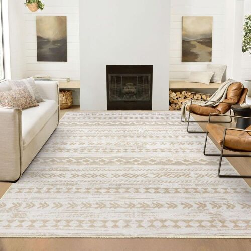 Alfasoft Machine Washable Moroccan Area Rug, 6' x 9'  - Lot 234