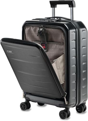  CENSIEN 20 Inch Lightweight Hard Shell Suitcases with Front Pocket, Spinner Wheels, TSA Lock - Lot 239