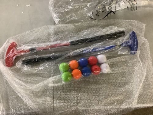 Adjustable Length Golf Putters with Practice Balls - Lot 244