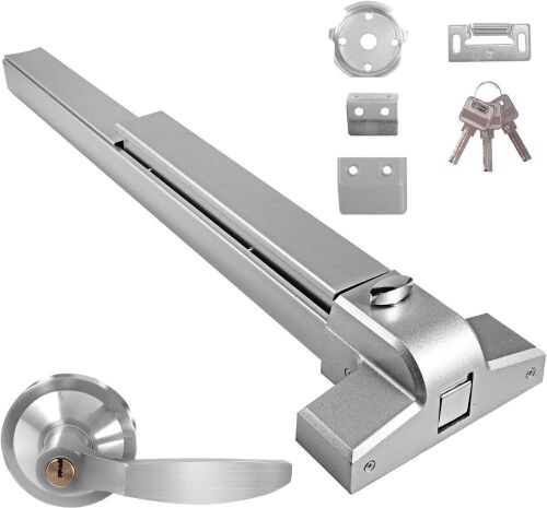 Push Bar Door Lock Panic Exit Device with Exterior Lever - Lot 634