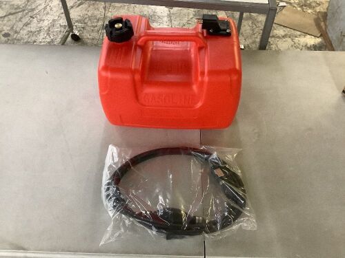 3 Gallon Outboard Gas Tank with Hose  - Lot 271