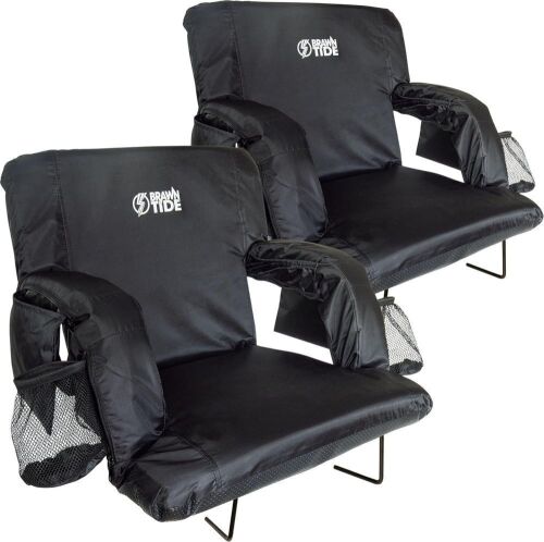 BRAWNTIDE Stadium Seat with Back Support, 2 Pack  - Lot 274