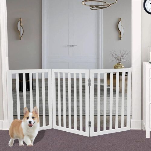 SFJC Freestanding Foldable Pet Gate 3 Panels - Lot 284