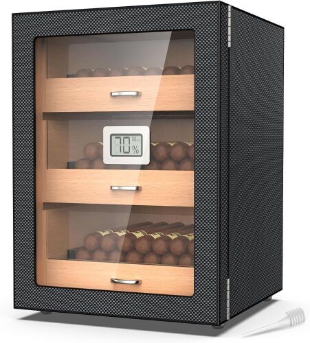  Wooden Cigar Humidor, Holds 100-150 Cigars  - Lot 288