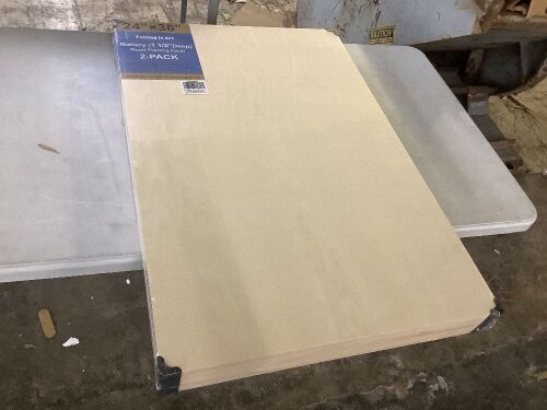 Falling in Art 2 Pack Unfinished Wooden Canvas Panels, 24x36 - 1 Damaged - Lot 370