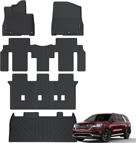 NIKALAIKA Floor Mats & Cargo Liner for 2022-2025 Kia Carnival MPV 8 Seats  - Lot 465