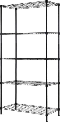 5 Tier Metal Storage Rack Adjustable Shelves, 30" x 14.1" x 79"  - Lot 573