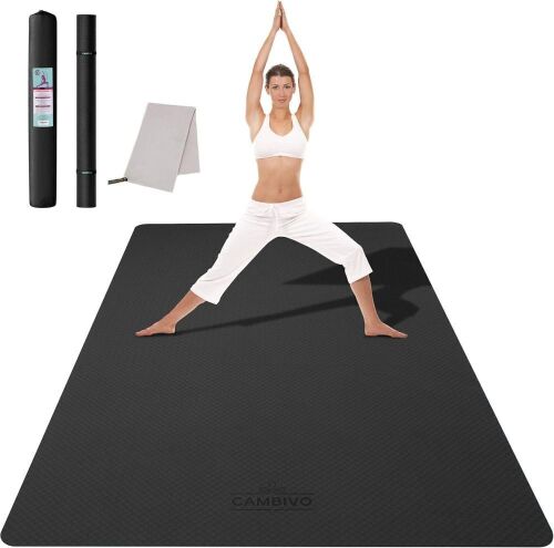 CAMBIVO Large Yoga Mat 6'x 4' - Lot 674