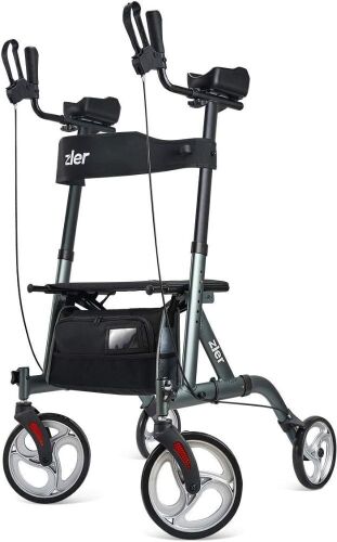 Zler Upright Rollator Walker with Seat - Lot 728