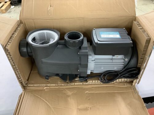 Vidapool 2 HP Dual Speed Pool Pump, 5200GPH, 115V, 2 Adapters - Lot 693