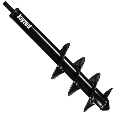  Jayzod 4"x25" Garden Auger Spiral Drill Bit for Bulb & Bedding Plant for 3/8” Hex Drive Drill - Lot 711