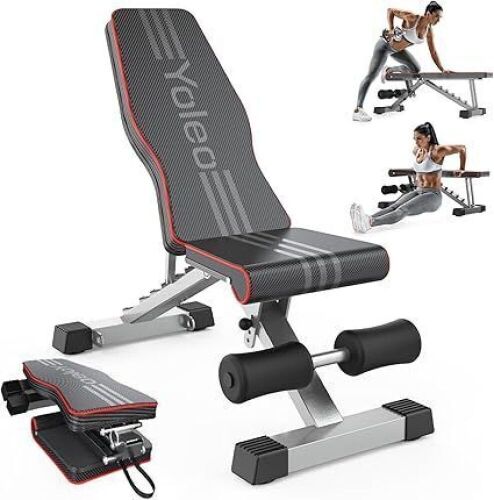 Yoleo Adjustable Weight Bench - Lot 392