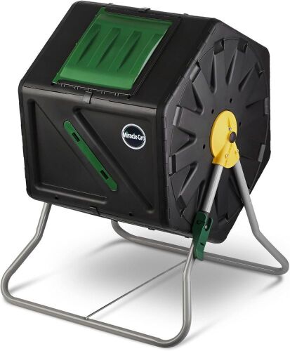 Miracle-Gro Large Compact Single Chamber Outdoor Garden Compost Bin 28 Gal - Lot 256
