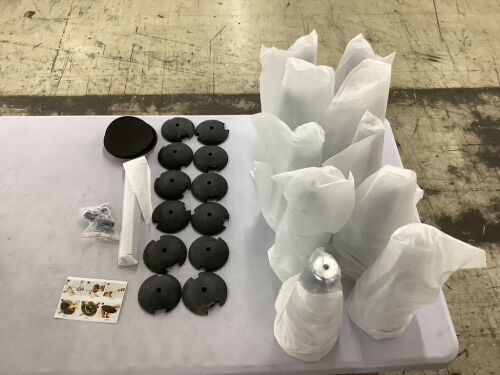 Silver Centerpieces, 10 pc  - Lot 258