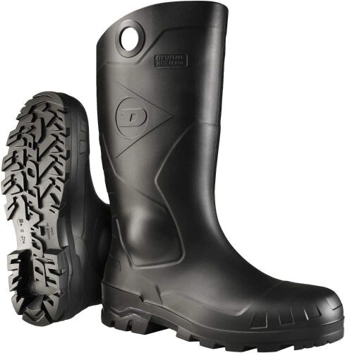 Dunlop Chesapeake 14" Plain Toe Rubber Boots  - Lot 411