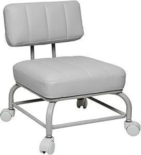 Rolling Stool with Back Rest  - Lot 620
