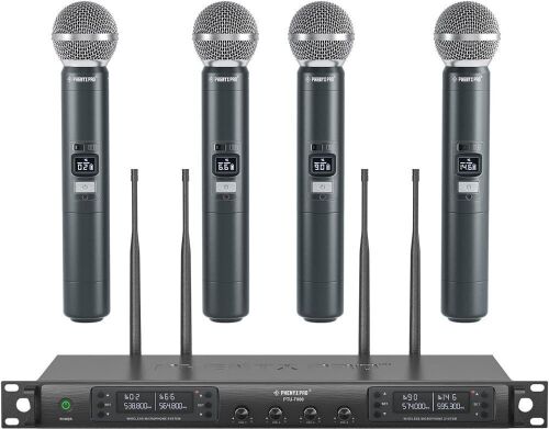 Phenyx Pro Quad Channel Wireless Microphone System  - Lot 44