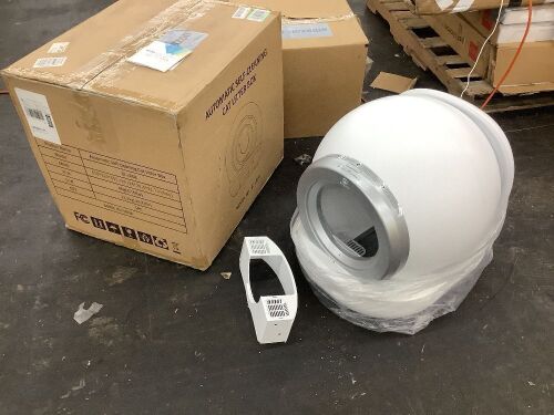 Automatic Self-Cleaning Litter Box - Powers Up & Turns, Doesn't Stink - Lot 216