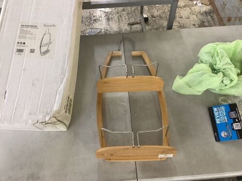 Bamboo Shower Caddy Organizer  - Lot 450