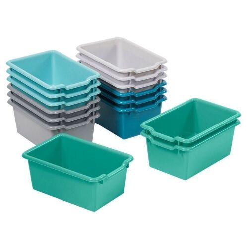 Scoop Front Storage Bins, Cubby Compatible, 15-Piece - Lot 480