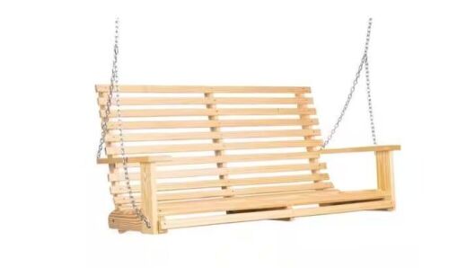 Palmetto Craft Capers Solid Pine Chain Swing - Missing (1) 3.5" Bolt, (3) Washers & (3) Nuts  - Lot 88