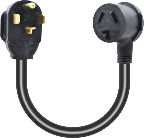  NEMA 14-30P to 10-30R Dryer Adapter Cord, 1.5'  - Lot 523