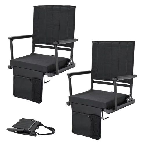 Naizea Folding Stadium Seats, 2 Pack  - Lot 492