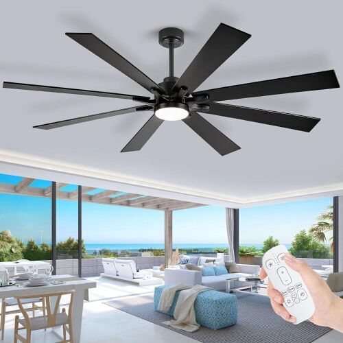 72 inch Large Ceiling Fan with Light and Remote - Lot 43