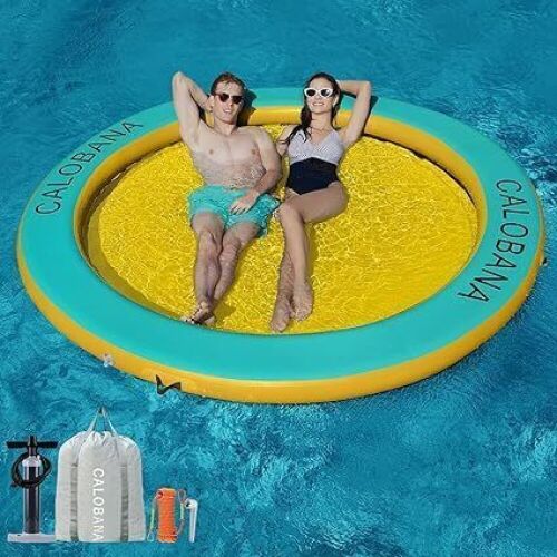 Round Floating Ring Inflatable Water Hammock 8' - Lot 13