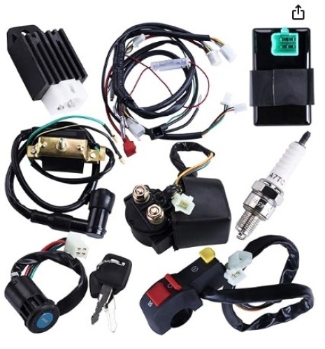 Wiring harness full kit untuk ATV/Dirt bike - Lot 52