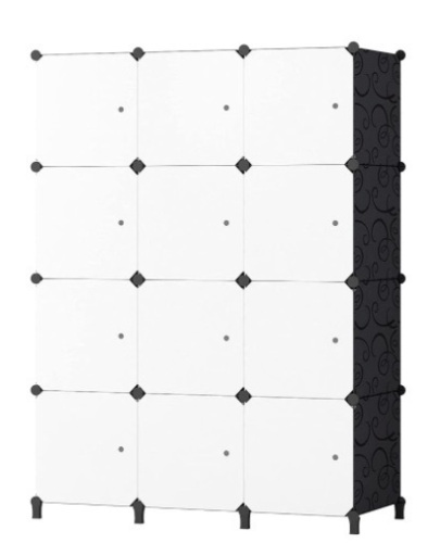 Portable Closet Wardrobe Storage Organizer Cube for Hanging Clothes，Bedroom Armoire，Extra Sturdy, Strong and Durable，12-Cube - Lot 60