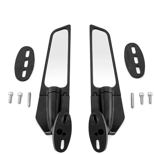 Suzuki GSXR 600 750 Honda CBR300R CBR500R Wind Wing Adjustable Rotating Side Mirror - Lot 80