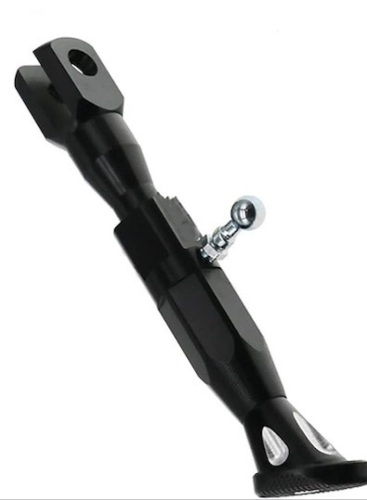  BANDOX Motorcycle Adjustable Height 21-25CM Kickstands Motor Scooter Modified Foot BracketAluminum Alloy Side Stand  - Lot 81