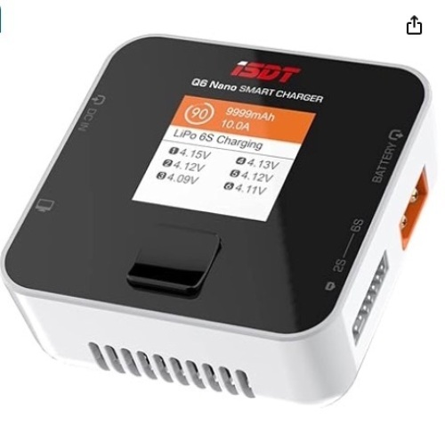 ISDT Q6 Nano BattGo 200W 8A Pocket Battery Balance Charger for 1-6S LiPo Battery - Lot 95