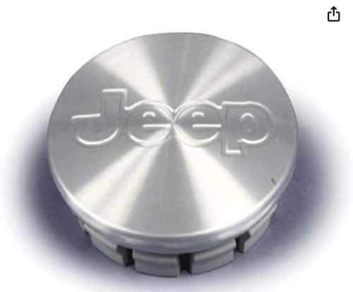 Mopar 52059522AB Silver Wheel Rim Center Caps-4 - Lot 168