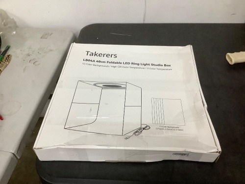 Takerers LBO4A 40cm Foldable LED Ring Light Studio Box - Lot 155
