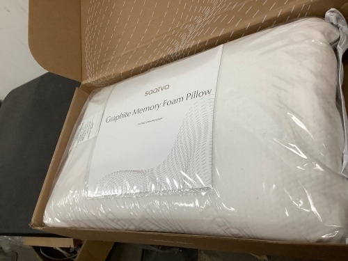 Saatva Graphite Memory Foam Pillow - Lot 316