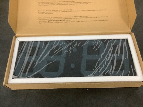 LED Digital Wall Clock - Lot 10194