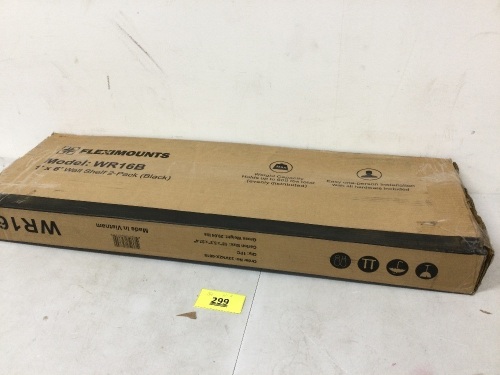 Fleximounts Wall Shelf 2-Pack (WR16B) - Lot 299