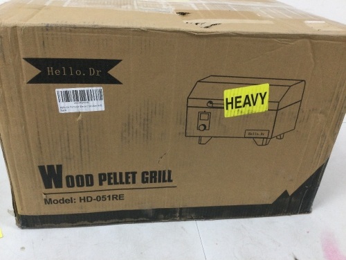 Hello Dr Wood Pellet Grill (HD-051RE) - Lot 455