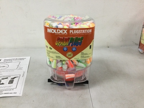 Moldex Plugstation Disposable Foam Earplugs - Lot 10203