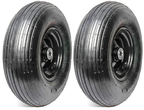 AR-PRO (2-Pack) 4.80/4.00-8" Flat Free Tire and Wheel - Universal Fit - Lot 414